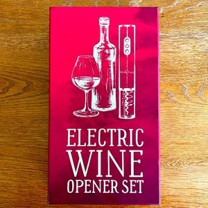 NEW- Electric Wine Opener Set Uncle Viner with Charger & Batteries